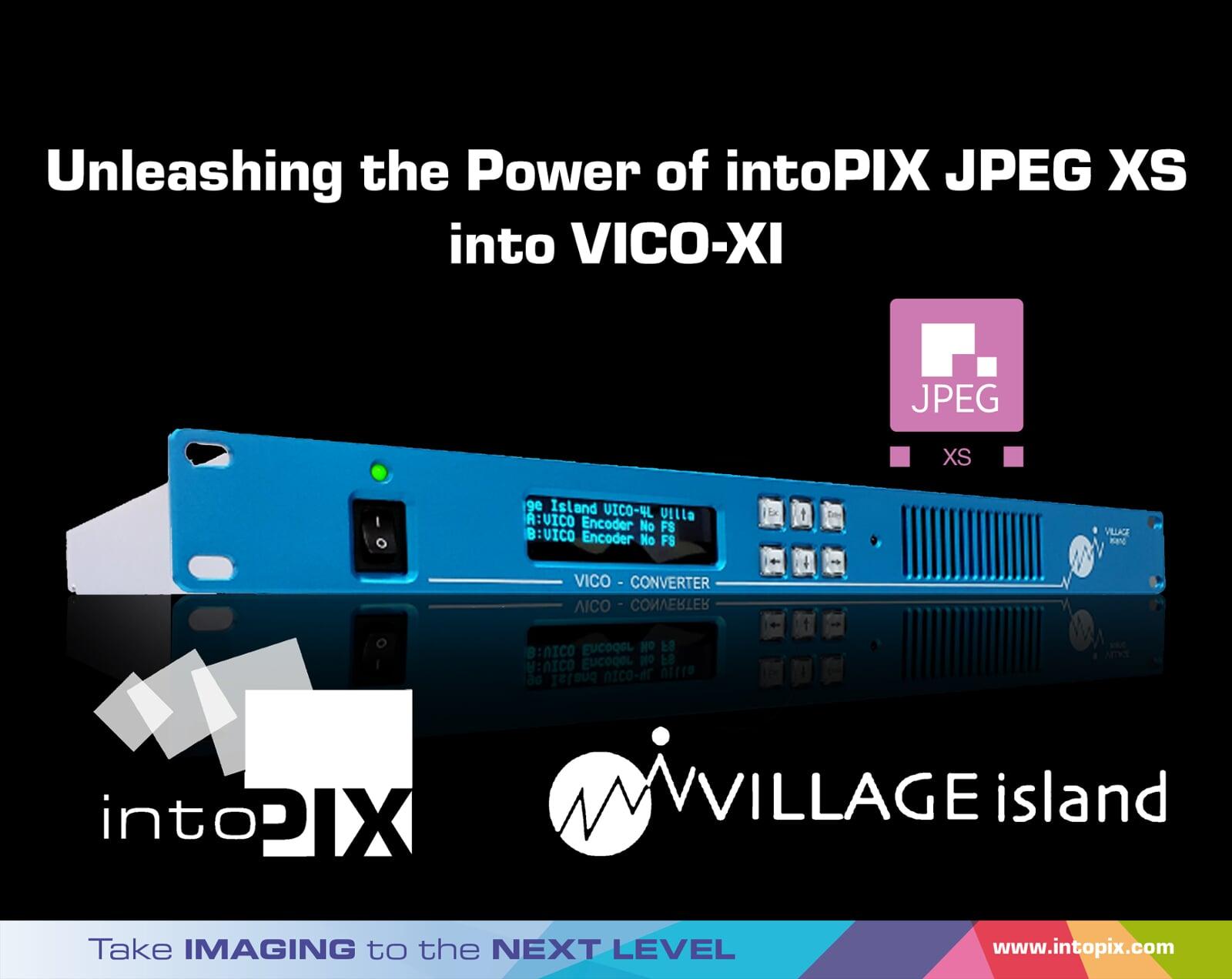 Village Island의 VICO-XI는 intoPIX 기술을 사용하여 감소된 대역폭과 마이크로초 대기 시간으로 IP 비디오 변환의 혁명을 일으키고 있습니다.